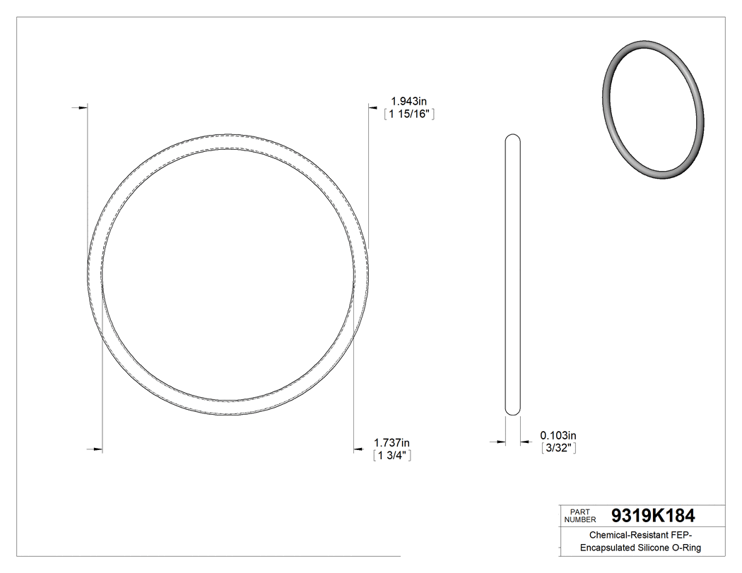 Technical drawing - 9319K184